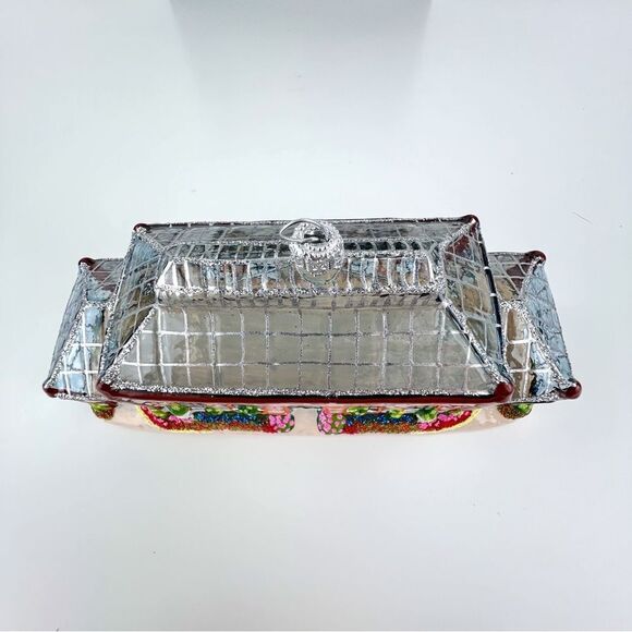 Biltmore Estate Blown Glass Christmas Tree Ornament Biltmore Conservatory 3D - Picture 4 of 8